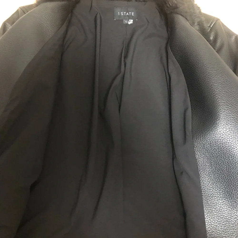 1 STATE Leather Jacket🖤 - Picture 5 of 6